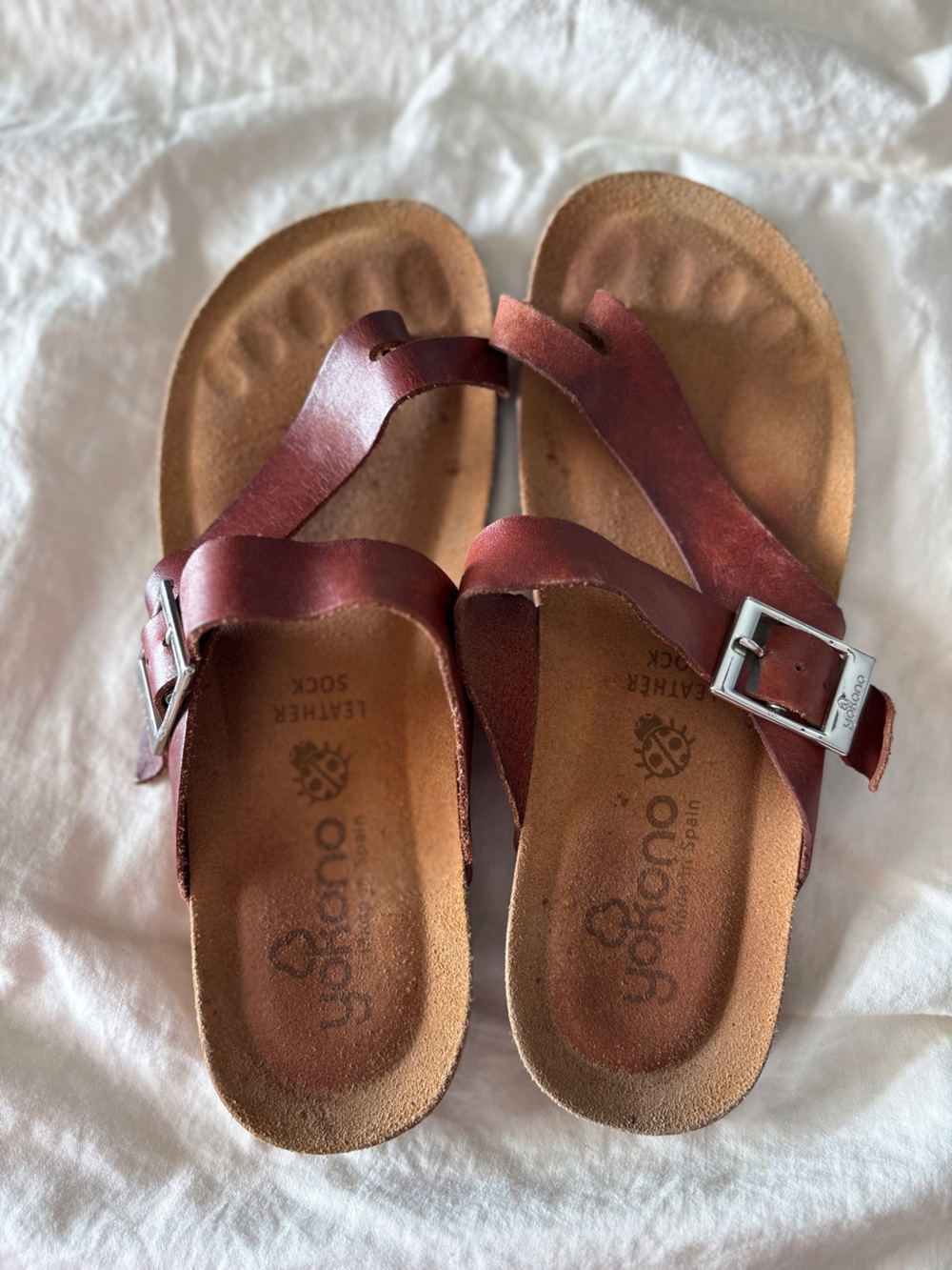Yokono Leather Footbed Sandals - Brown Minimalist Quiet